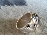 Black Onyx Sterling Silver Handmade Mens Ring