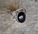 Black Onyx Sterling Silver Handmade Mens Ring