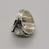 Natural Turquoise Silver Big Boy Mens Southwest Ring