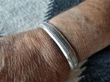 Hammered Sterling Silver Overlaid Cuff