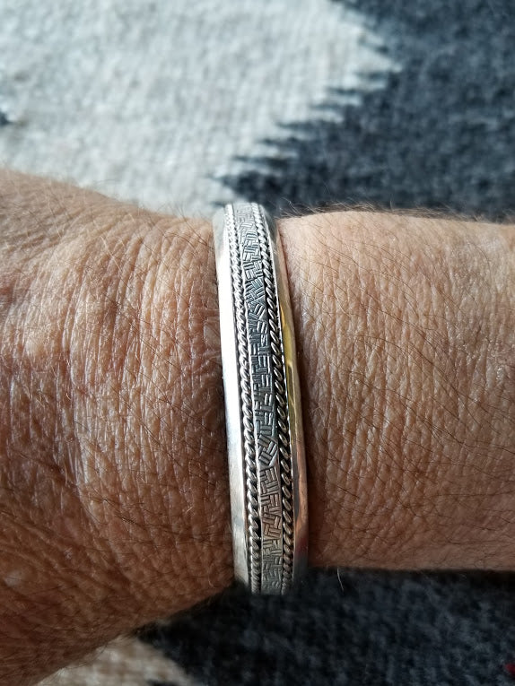 Hammered Sterling Silver Overlaid Cuff – Educated Southwest Arts