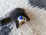 Southwest Sterling Lapis Ladies Ring