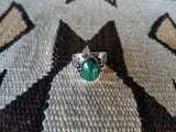 Malachite Sterling Silver Mens Ring